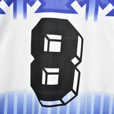 Vintage Lotto sport polo shirt tee blouse top in white and blue