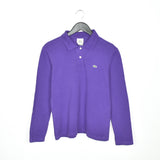 Vintage Lacoste thin material longsleeve tee poli shirt sweatshirt in purple