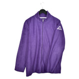 Vintage Kappa fleece zip up sweatshirt pullover jumper track jacket hoodie in purple