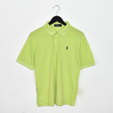 Vintage Ralph Lauren polo shirt tee blouse top in lime green