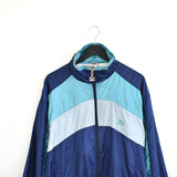 Vintage Puma windbreaker tracksuit track jacket trackie sweater jumper sweatshirt pullover long sleeve in dark blue
