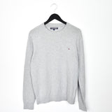 Vintage Tommy Hilfiger jumper long sleeve sweatshirt hoodie t-shirt top blouse tee in grey