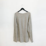 Vintage Ralph Lauren polo jumper hoodie pullover sweatshirt windbreaker track jacket in light grey