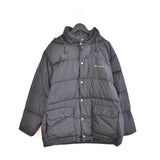 Vintage Champion puffer jacket windbreaker fleece track jacket bomber zip up jacket in black