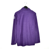 Vintage Kappa fleece zip up sweatshirt pullover jumper track jacket hoodie in purple