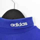 Vintage Adidas turtleneck jumper longsleeve tee pullover sweatshirt in blue