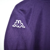 Vintage Kappa fleece zip up sweatshirt pullover jumper track jacket hoodie in purple
