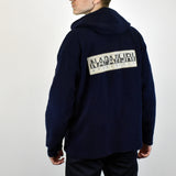 Vintage Napapijri zip up hoodie jumper sweater pullover sweatshirt in navy blue