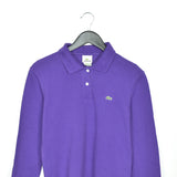 Vintage Lacoste thin material longsleeve tee poli shirt sweatshirt in purple