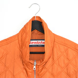 Vintage Invicta gilet pullover sweatshirt windbreaker track jacket in light orange.