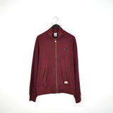 Vintage Nike zip up jumper hoodie pullover sweatshirt windbreaker track jacket in burgundy and yellow