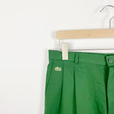 Vintage Lacoste pants bottoms trousers in bright green