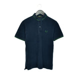 Vintage Fred Perry polo shirt t-shirt pullover in dark blue and green
