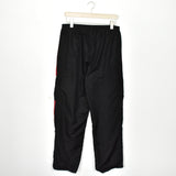 Vintage Adidas track pants trousers bottoms pants trousers in black and red