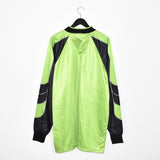 Vintage Umbro long sleeve shirt tee blouse jumper sweatshirt top in neon green and black