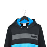 Vintage Adidas hoodie sweater jumper sweatshirt pullover long sleeve tracksuit trackie jacket in blue, grey, black and white