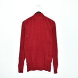 Vintage Tommy Hilfiger zipneck sweatshirt jumper sweater pullover hoodie in red