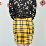 Super cute New look pencil skirt in yellow and black