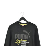 Vintage Puma jumper tracksuit track jacket sweater windbreaker sweatshirt pullover long sleeve in grey and yellow