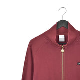 Vintage Nike zip up jumper hoodie pullover sweatshirt windbreaker track jacket in burgundy and yellow
