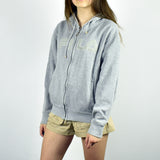 Vintage Fila zip up hoodie jumper sweater pullover in gray