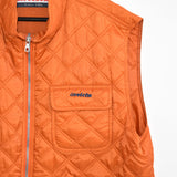 Vintage Invicta gilet pullover sweatshirt windbreaker track jacket in light orange.