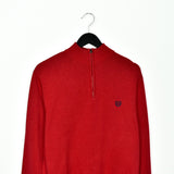 Vintage CHAPS zip up thin material longsleeve tee pullover sweatshirt