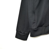 Vintage Adidas zip up tracksuit trackie jumper windbreaker sweater pullover long sleeve jacket in black with white stripes