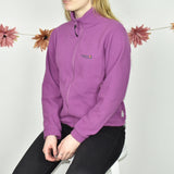 Cute sporty Regatta fleece track jacket hoodie jumper sweater top cardigan pullover in light purple