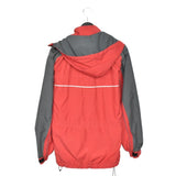 Vintage Umbro zip up track jacket windbreaker sweatshirt longsleeve tee pullover jumper in dark red and grey