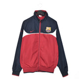 Vintage Nike FCB track jacket windbreaker zip up trackie sweater jumper sweatshirt pullover long sleeve in red blue and white