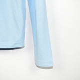 Vintage Tommy Hilfiger long sleeve polo shirt t-shirt pullover jumper in lighter blue