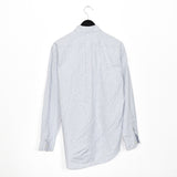 Vintage Ralph Lauren button down formal shirt long sleeve blouse top in blue and white