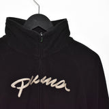 Vintage Puma soft track jacket jumper longsleeve tee pullover sweatshirt in black