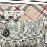 Vintage Burberry check trousers joggers jeans pants bottoms in cream, brown