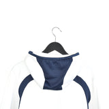 Vintage Puma hoodie long sleeve sweatshirt tracksuit track jacket windbreaker fleece jumper in white and black