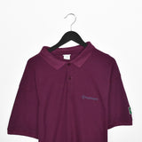 Vintage Sergio Tacchini polo shirt top blouse tee in maroon