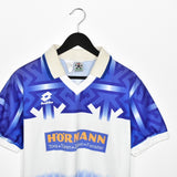 Vintage lotto Hornan polo shirt tee blouse top in blue and white