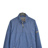 Vintage Napapijri windbreaker tracksuit zip up jacket longsleeve tee pullover sweatshirt jumper in dark blue