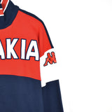 Vintage Kappa zip up jacket jumper pullover track jacket windbreaker hoodie in dark blue and red