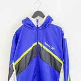 Vintage Reebok tracksuit trackie jacket sweater windbreaker zip up jacket in blue yellow and white