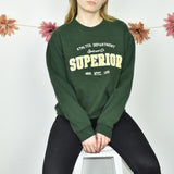 Super cute Missguided jumper sweater top cardigan pullover in green