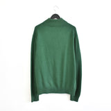 Vintage Ralph Lauren sweater turtleneck sweatshirt pullover jumper fleece track jacket windbreaker in dark green