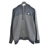 Vintage Adidas zip up hoodie sweatshirt jumper tracksuit track jacket trackie pullover long sleeve in black