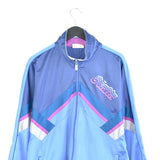 Vintage lotto tracksuit trackie jacket windbreaker jumper zip up sweater in blue, purple and white
