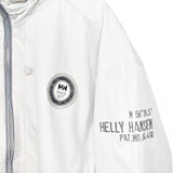 Vintage Helly Hansen bomber jacket track fleece longsleeve tee pullover windbreaker sweatshirt in beige