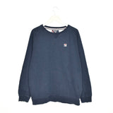Vintage Fila longsleeve tee pullover sweatshirt in dark blue