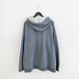 Vintage Tommy Hilfiger zip up jacket jumper longsleeve tee pullover windbreaker sweatshirt in grey.