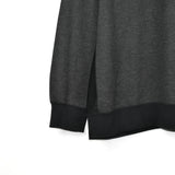 Vintage Adidas jumper pullover sweatshirt windbreaker fleece track jacket in dark grey