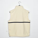 Vintage Puma gilet vest windbreaker fleece track jacket bomber jacket in cream